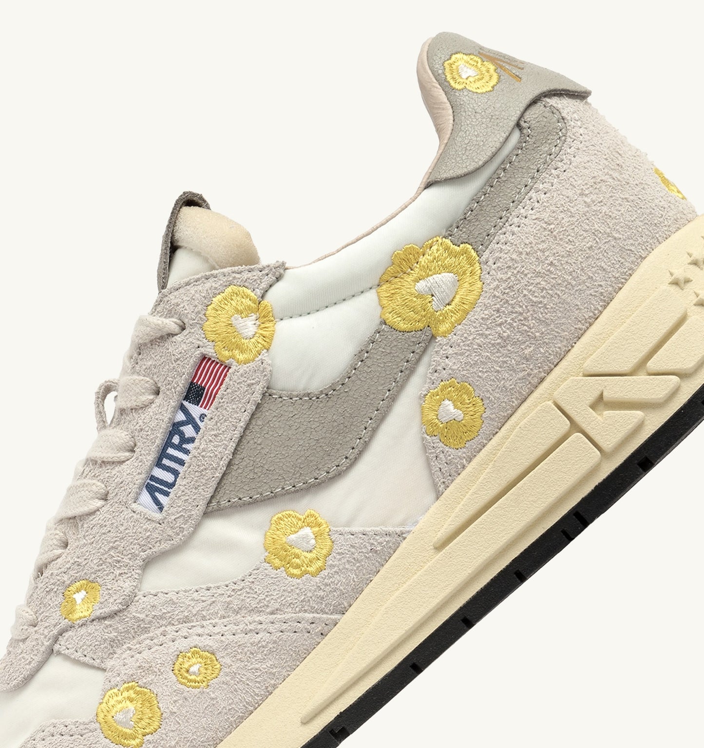 SNEAKERS REELWIND LOW GESTICKT FARBE WEISS UND BUTTERCUP